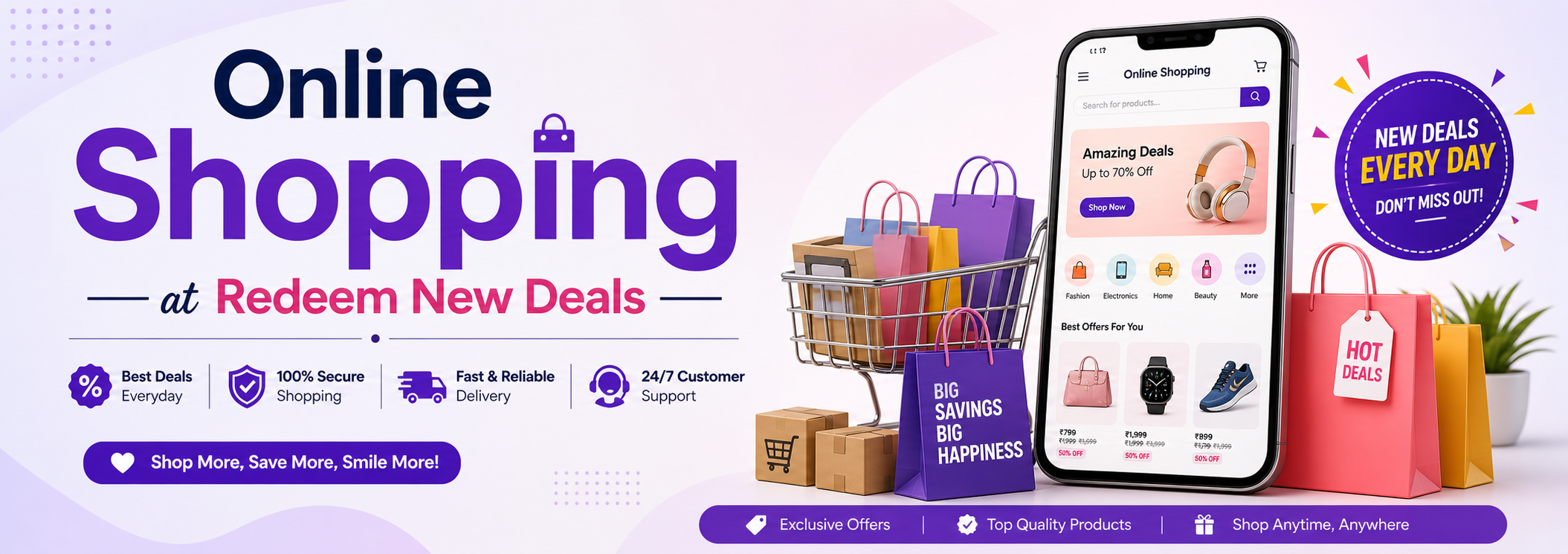 A selection of everyday products from Shopping Center Point